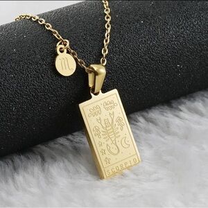 Zodiac/Horoscope Pendant Necklace, 18K Gold Plated, All Star signs available, NE